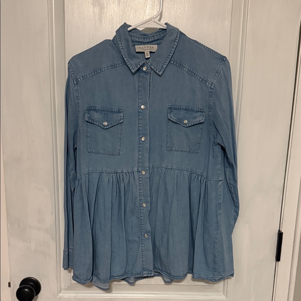 Denim Button Down Shirt